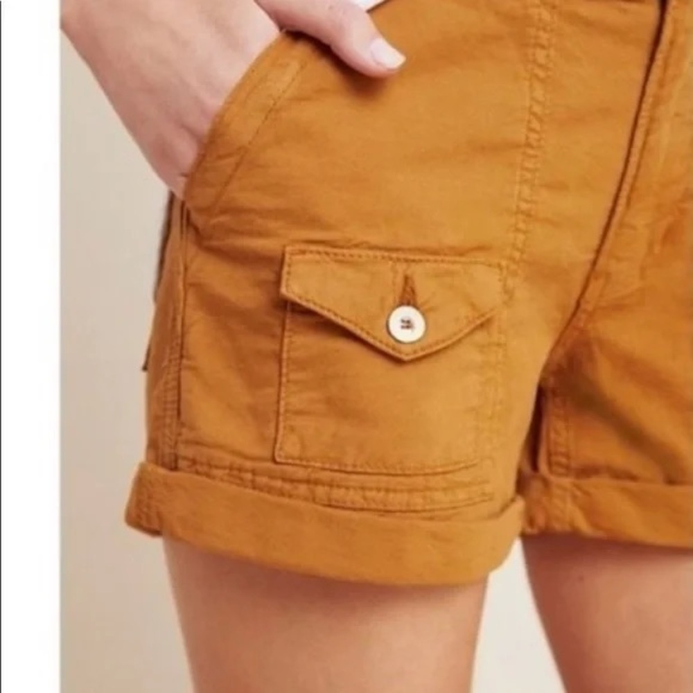 Anthropologie The Wanderer Utility Shorts | Women’s Size 29 | Camel Brown - Picture 4 of 16